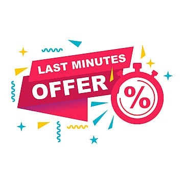 Late minutes offer 20%